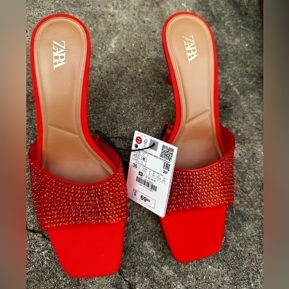 ZARA Sandals with sparkly details 2841/810 - Picture 4 of 14